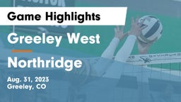 Greeley West  vs Northridge  Game Highlights - Aug. 31, 2023