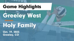 Greeley West  vs Holy Family  Game Highlights - Oct. 19, 2023