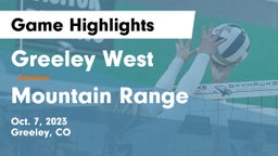 Greeley West  vs Mountain Range Game Highlights - Oct. 7, 2023