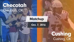 Matchup: Checotah  vs. Cushing  2016