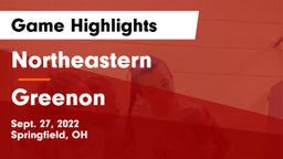 Northeastern  vs Greenon  Game Highlights - Sept. 27, 2022