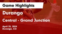 Durango  vs Central - Grand Junction  Game Highlights - April 25, 2024