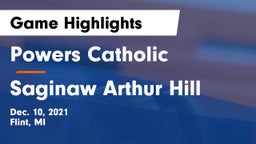 Powers Catholic  vs Saginaw Arthur Hill Game Highlights - Dec. 10, 2021