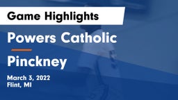 Powers Catholic  vs Pinckney  Game Highlights - March 3, 2022