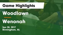 Woodlawn  vs Wenonah  Game Highlights - Jan 28, 2017