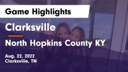 Clarksville  vs North Hopkins County KY Game Highlights - Aug. 22, 2022