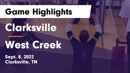 Clarksville  vs West Creek  Game Highlights - Sept. 8, 2022