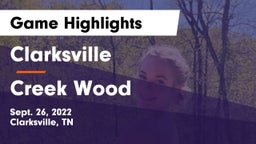 Clarksville  vs Creek Wood  Game Highlights - Sept. 26, 2022