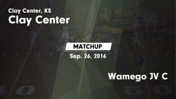 Matchup: Clay Center High Sch vs. Wamego JV C 2016