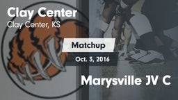 Matchup: Clay Center High Sch vs. Marysville JV C 2016