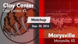Matchup: Clay Center High Sch vs. Marysville  2016