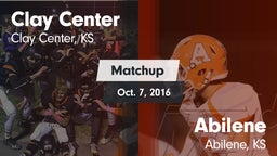 Matchup: Clay Center High Sch vs. Abilene  2016