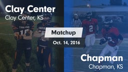 Matchup: Clay Center High Sch vs. Chapman  2016
