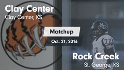 Matchup: Clay Center High Sch vs. Rock Creek  2016