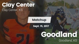 Matchup: Clay Center High Sch vs. Goodland  2017