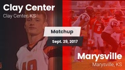 Matchup: Clay Center High Sch vs. Marysville  2017