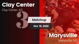Matchup: Clay Center High Sch vs. Marysville  2020