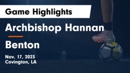 Archbishop Hannan  vs Benton  Game Highlights - Nov. 17, 2023