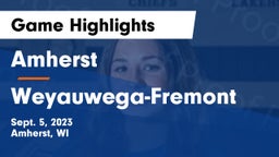 Amherst  vs Weyauwega-Fremont  Game Highlights - Sept. 5, 2023