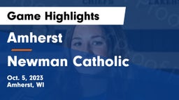Amherst  vs Newman Catholic  Game Highlights - Oct. 5, 2023