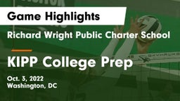 Richard Wright Public Charter School  vs KIPP College Prep Game Highlights - Oct. 3, 2022