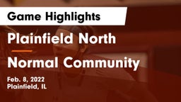 Plainfield North  vs Normal Community  Game Highlights - Feb. 8, 2022