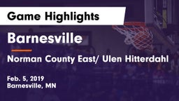 Barnesville  vs Norman County East/ Ulen Hitterdahl Game Highlights - Feb. 5, 2019