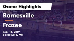 Barnesville  vs Frazee  Game Highlights - Feb. 16, 2019