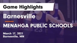 Barnesville  vs MENAHGA PUBLIC SCHOOLS Game Highlights - March 17, 2021