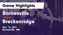 Barnesville  vs Breckenridge  Game Highlights - Dec. 14, 2021