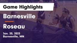 Barnesville  vs Roseau  Game Highlights - Jan. 20, 2023