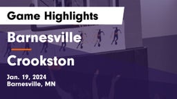 Barnesville  vs Crookston  Game Highlights - Jan. 19, 2024