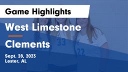 West Limestone  vs Clements  Game Highlights - Sept. 28, 2023
