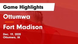 Ottumwa  vs Fort Madison  Game Highlights - Dec. 19, 2020