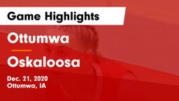 Ottumwa  vs Oskaloosa  Game Highlights - Dec. 21, 2020