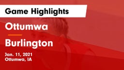 Ottumwa  vs Burlington  Game Highlights - Jan. 11, 2021