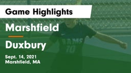 Marshfield  vs Duxbury  Game Highlights - Sept. 14, 2021