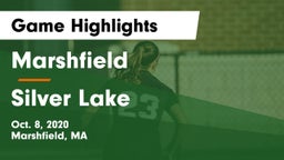 Marshfield  vs Silver Lake  Game Highlights - Oct. 8, 2020