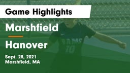 Marshfield  vs Hanover  Game Highlights - Sept. 28, 2021