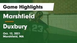 Marshfield  vs Duxbury  Game Highlights - Oct. 12, 2021