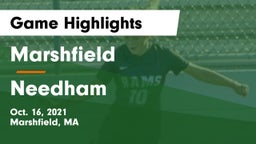 Marshfield  vs Needham  Game Highlights - Oct. 16, 2021