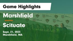 Marshfield  vs Scituate  Game Highlights - Sept. 21, 2023