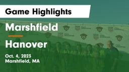 Marshfield  vs Hanover  Game Highlights - Oct. 4, 2023