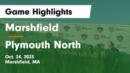 Marshfield  vs Plymouth North  Game Highlights - Oct. 24, 2023