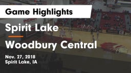 Spirit Lake  vs Woodbury Central Game Highlights - Nov. 27, 2018