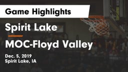 Spirit Lake  vs MOC-Floyd Valley  Game Highlights - Dec. 5, 2019