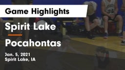 Spirit Lake  vs Pocahontas  Game Highlights - Jan. 5, 2021