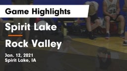 Spirit Lake  vs Rock Valley  Game Highlights - Jan. 12, 2021