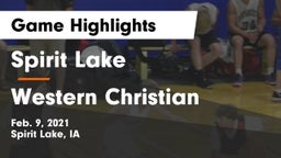 Spirit Lake  vs Western Christian  Game Highlights - Feb. 9, 2021