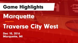 Marquette  vs Traverse City West  Game Highlights - Dec 10, 2016